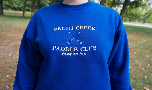 Brush Creek Paddle Club | Embroidered Kansas City Crewneck
