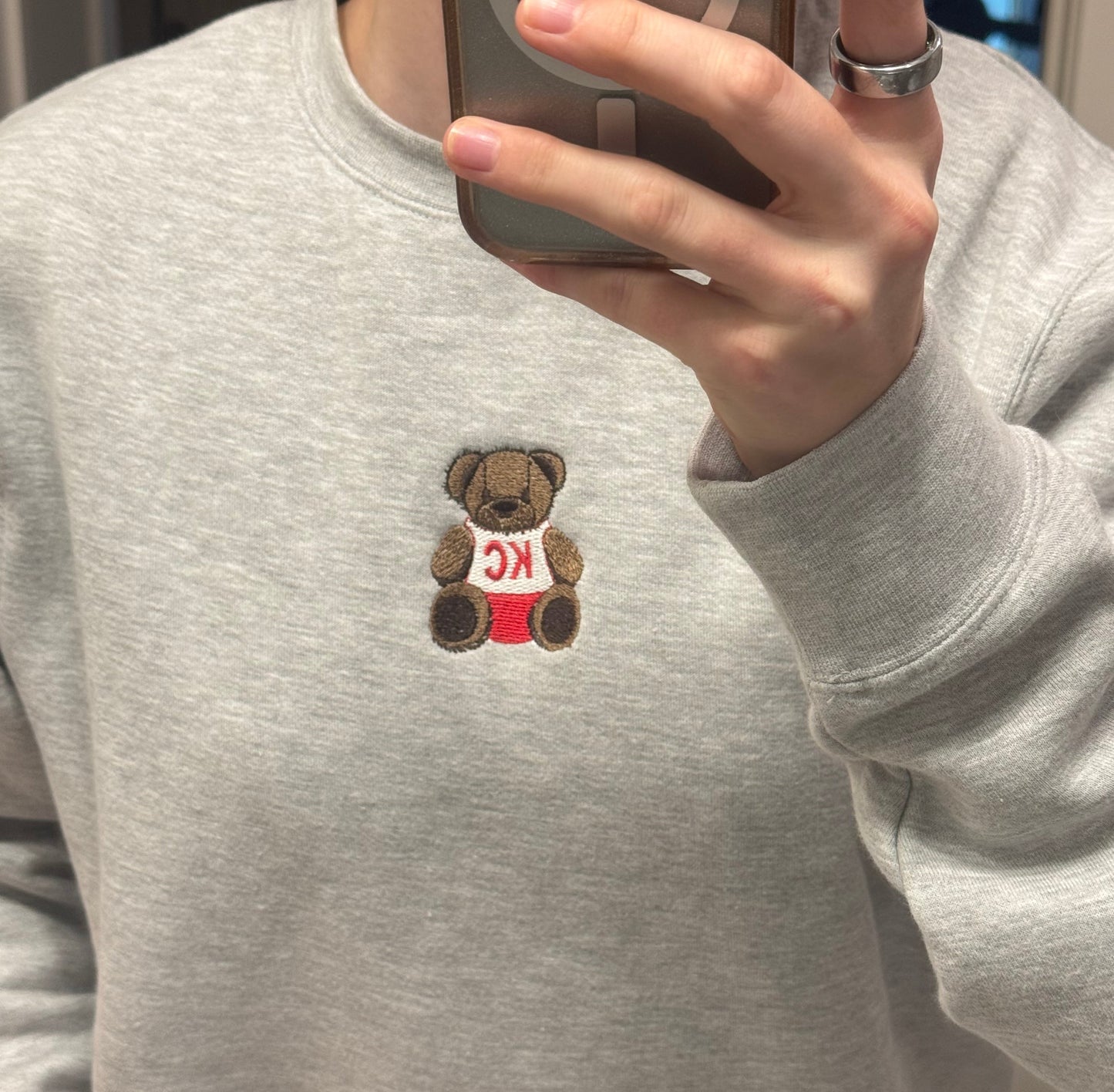 Kansas City Football Teddy Bear Sweatshirt